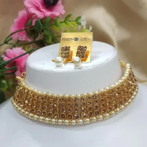 Austrian Stone Choker Necklace Set